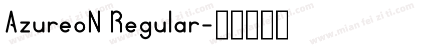 AzureoN Regular字体转换